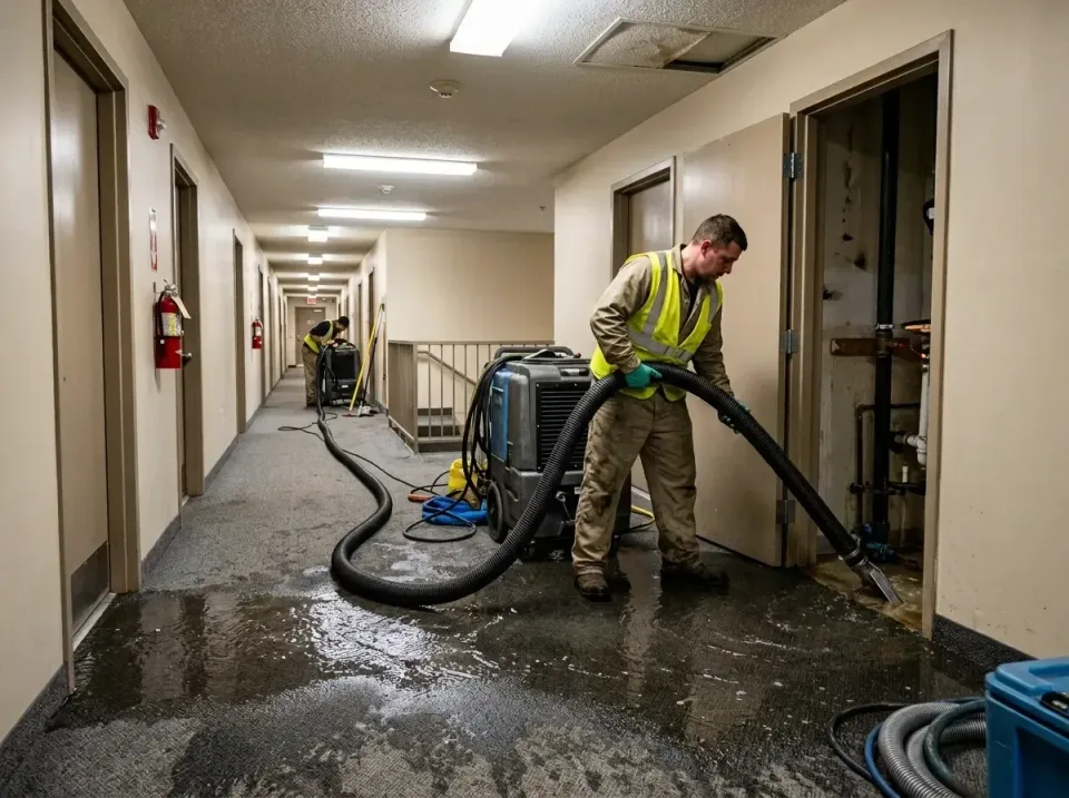 multi-unit-apartment-hallway-f-005 — frequently asked questions, Emergency Burst Pipe Water Extraction & Removal in Combee S…
